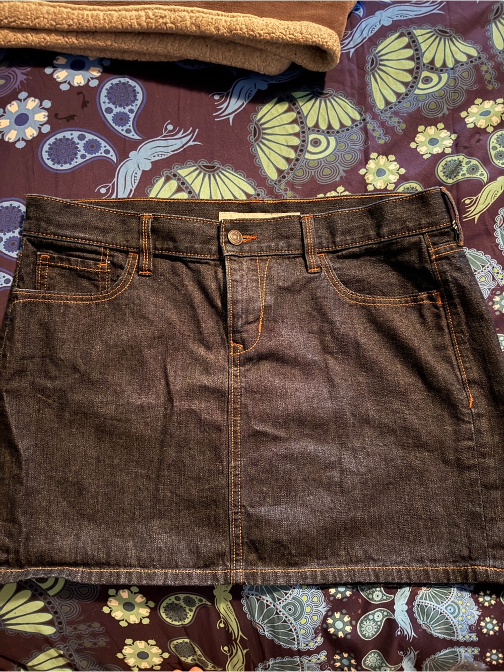 Old Navy Dark Indigo Denim Mini Skirt